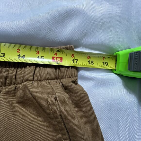 LOFT Pants Womens Large Brown Wide Leg Elastic Waist Pull On 100% Cotton - Picture 8 of 12